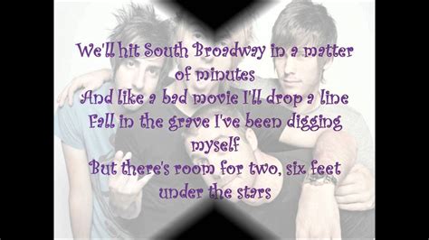 6 feet under the stars lyrics|six feet under the stars all time low.